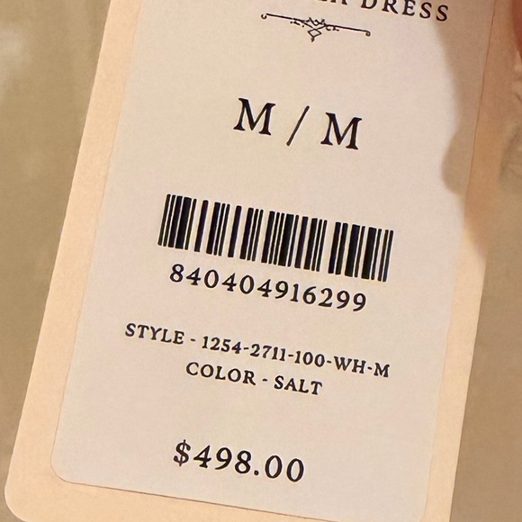 Doen Gabriella Dress in Salt Sz M NWT - Picture 9 of 9